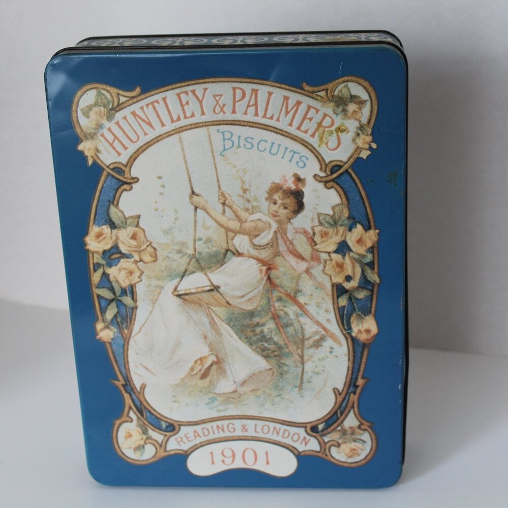 Vintage Huntley& Palmers Reading & London Biscuits Tin